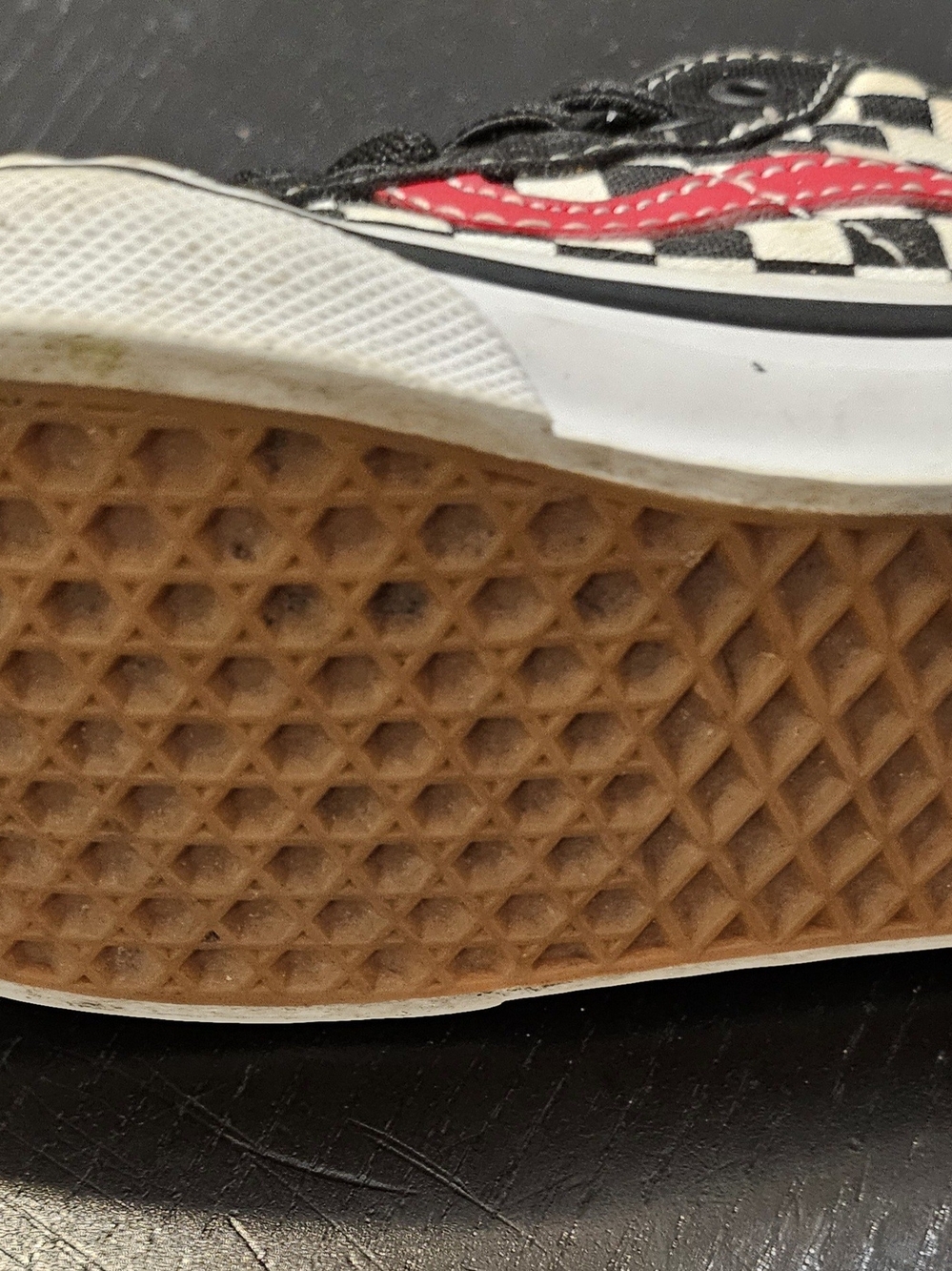 Vans Kids Black & Red High-Top Skate Shoes - Picture 4 of 6